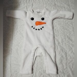 Fuzzy snowman outfit